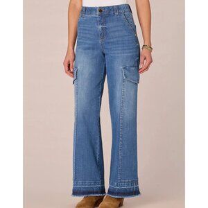 Democracy "Ab"solution Skyrise Cargo Jeans NWOT Size 2